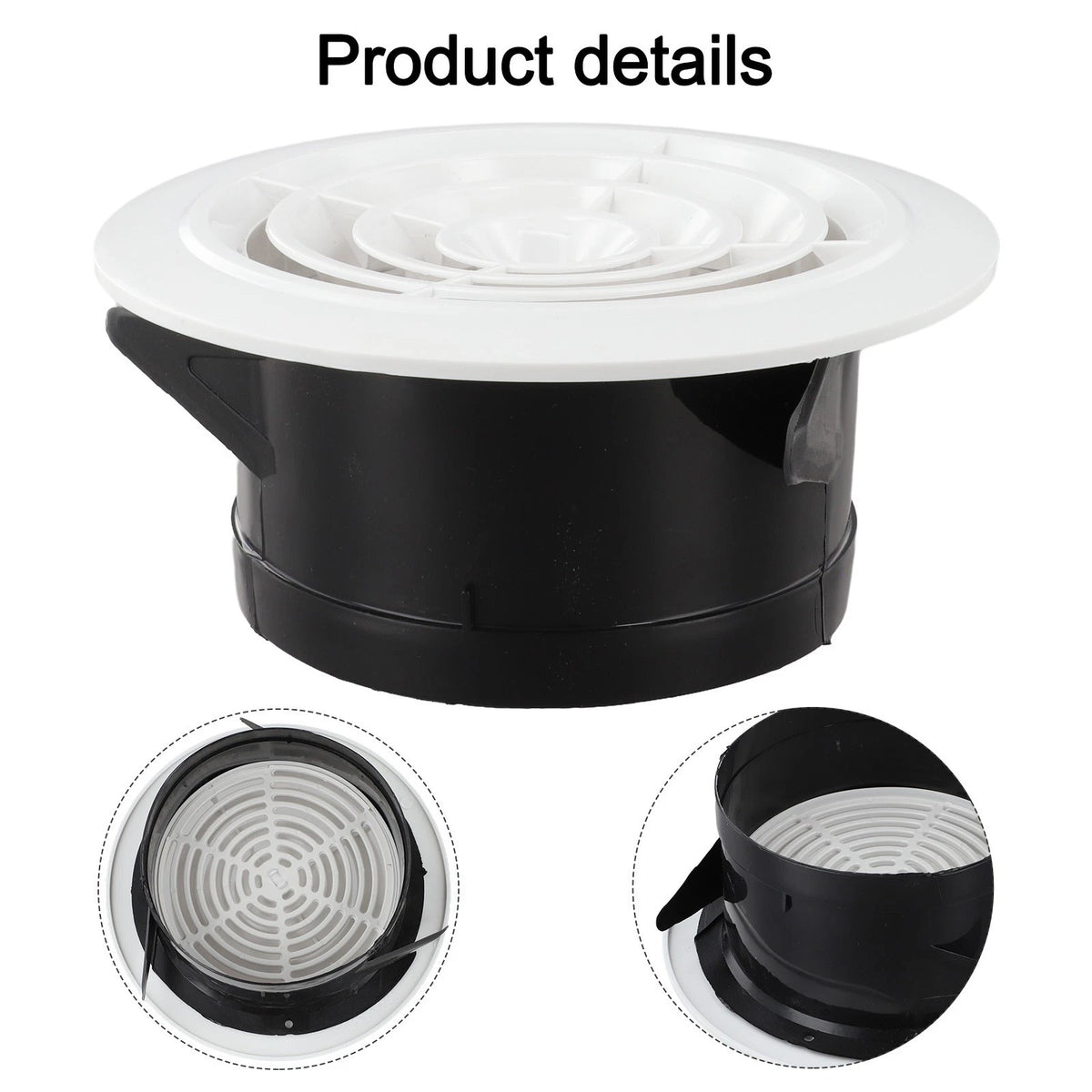 Removable Black Air Duct Grille for Easy Cleaning and Efficient Ventilation