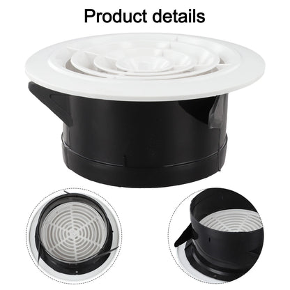 Removable Black Air Duct Grille for Easy Cleaning and Efficient Ventilation
