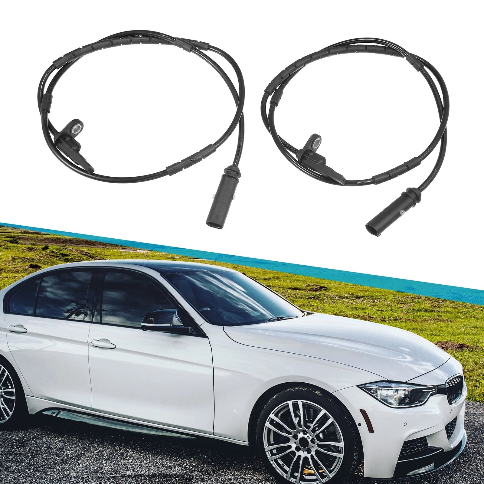 Rear Left Right ABS Wheel Speed Sensor Pair for BMW 228i (2014–2021)