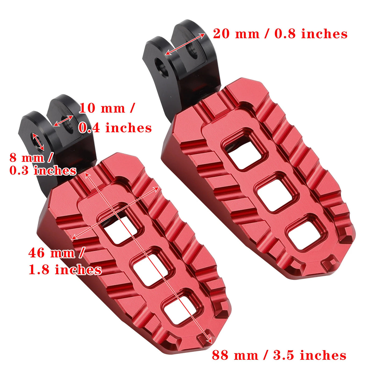 Front Footrests Foot Pegs for Scrambler 400X (2023–2024) T6