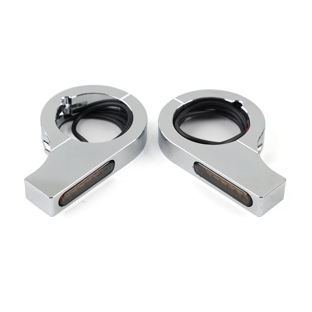 Chrome LED Turn Signal Indicator for Harley Touring Dyna