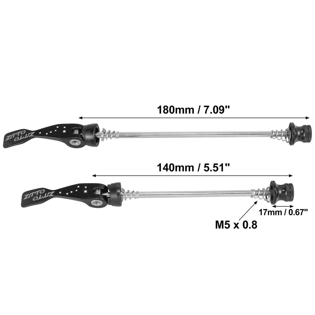 2Pc Front Rear Wheel Quick Release Skewers for MTB Road Bike (2010–2024)