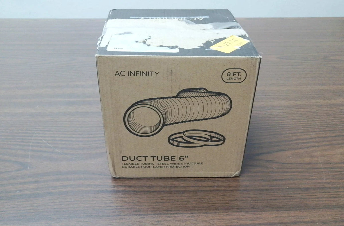 6" Flexible Duct Tubing for AC Infinity AI-DTA6-8 (Open Box)