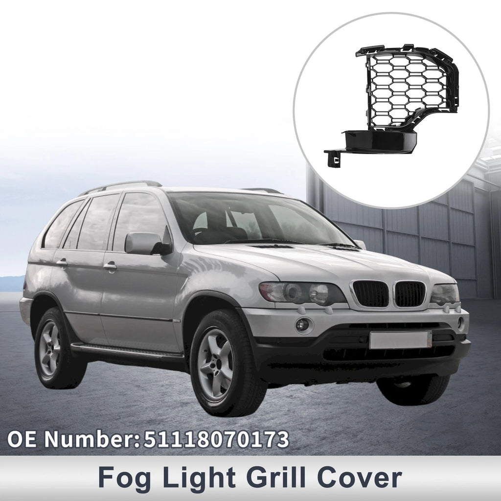 Front Left Fog Light Grill Replacement for BMW X5 (2019–2022)