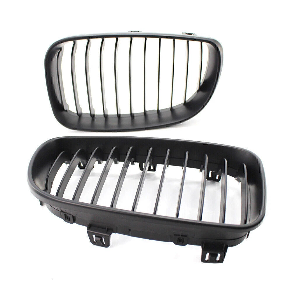 Front Kidney Grille for BMW 1 Series E81 E82 E87 E88 (2007–2013) Matte Black