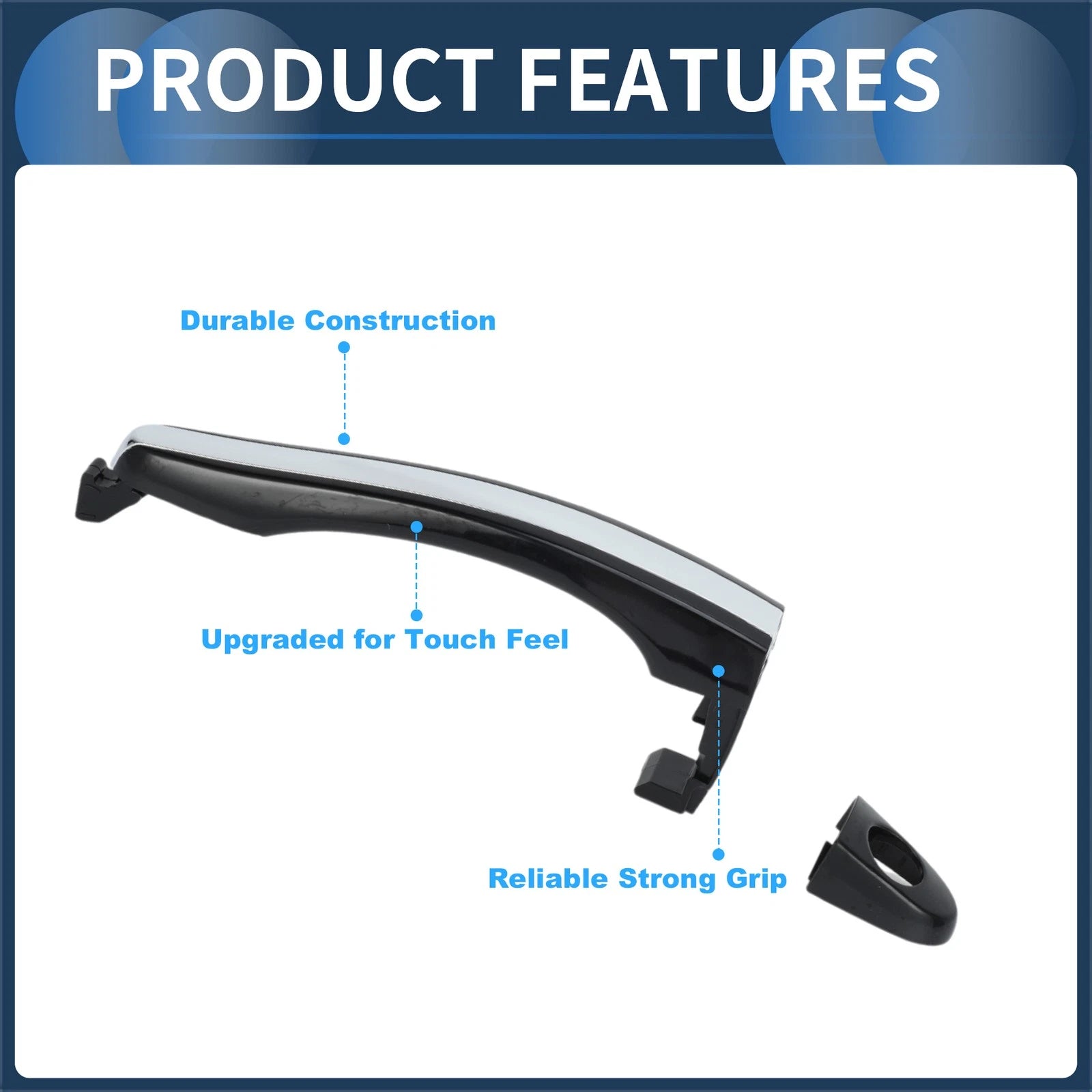 Car Exterior Door Handle Front Left Replacement for Hyundai Azera (2006–2011)
