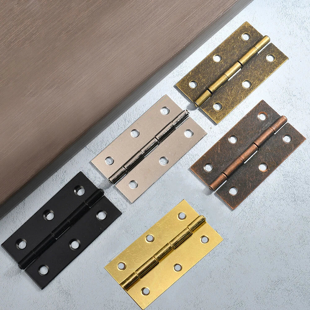 Set of 4 Mini Flat Hinges for Jewelry Chest (60x36mm)