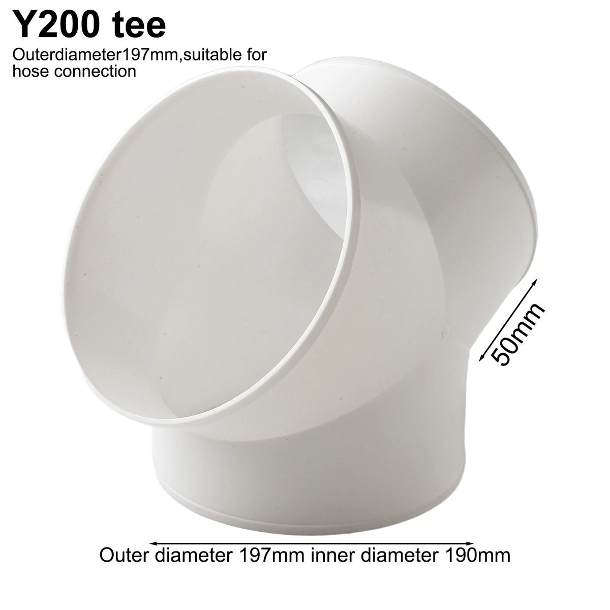 PVC Ducting Splitter for Range Hood (2010–2023)