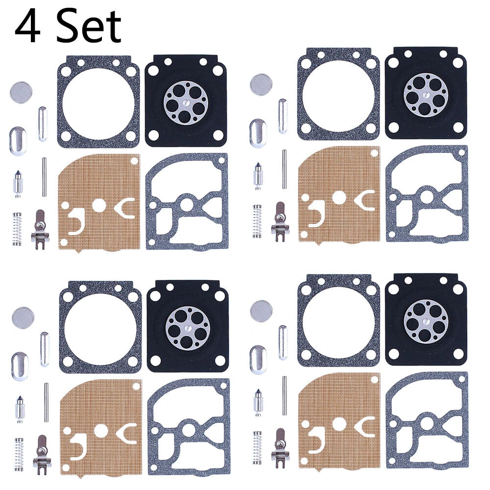 Set of 4 Carburetor Repair Kits for Stihl 017 018 MS180 MS170 Zama RB-77 RB-66