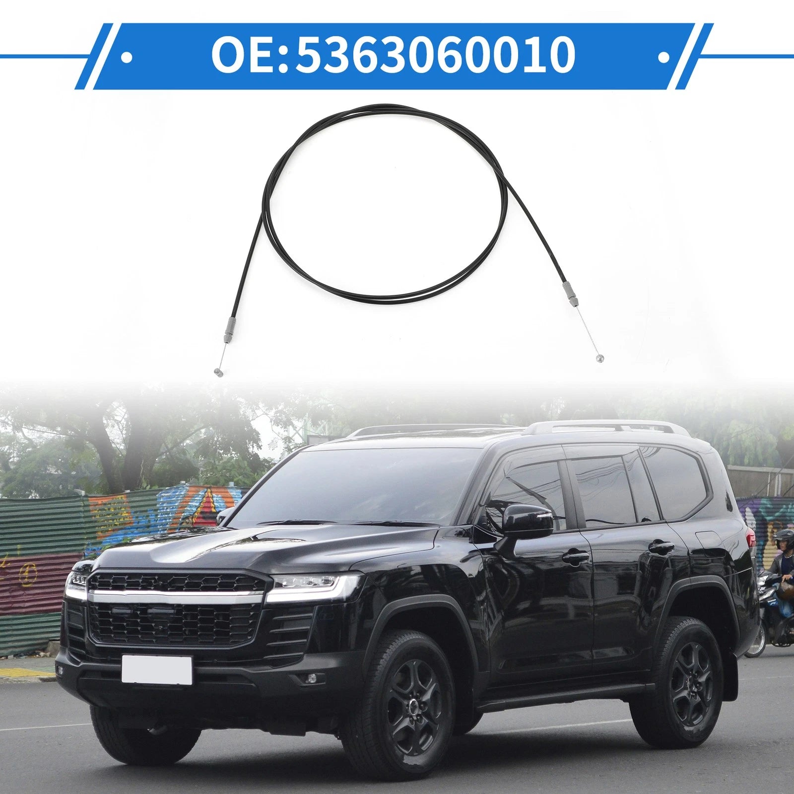 Hood Release Cable Replacement for Toyota Land Cruiser (2005–2015)