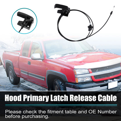 Hood Release Cable for Chevrolet GMC 1999–2007 (15142953, 912-017)