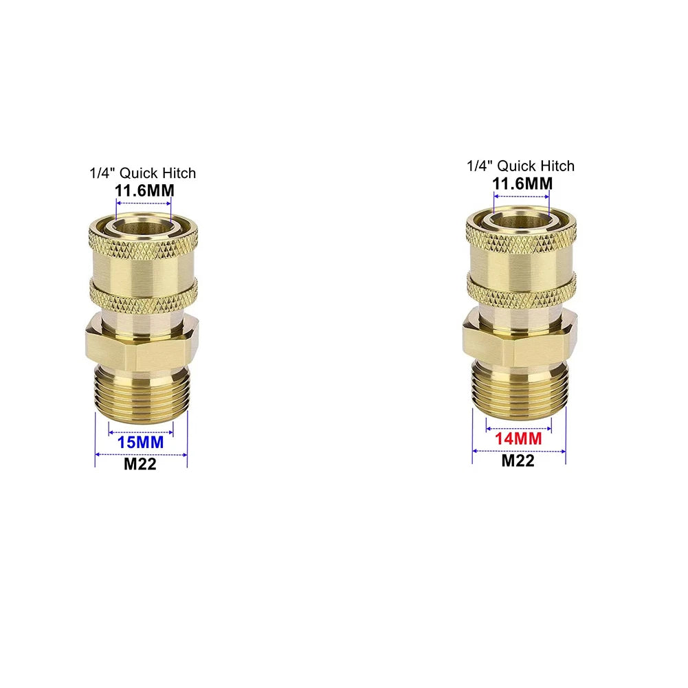 1/4 Inch Quick Connect Brass Water Connector Fitting for Washer
