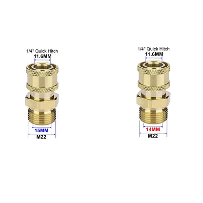 1/4 Inch Quick Connect Brass Water Connector Fitting for Washer