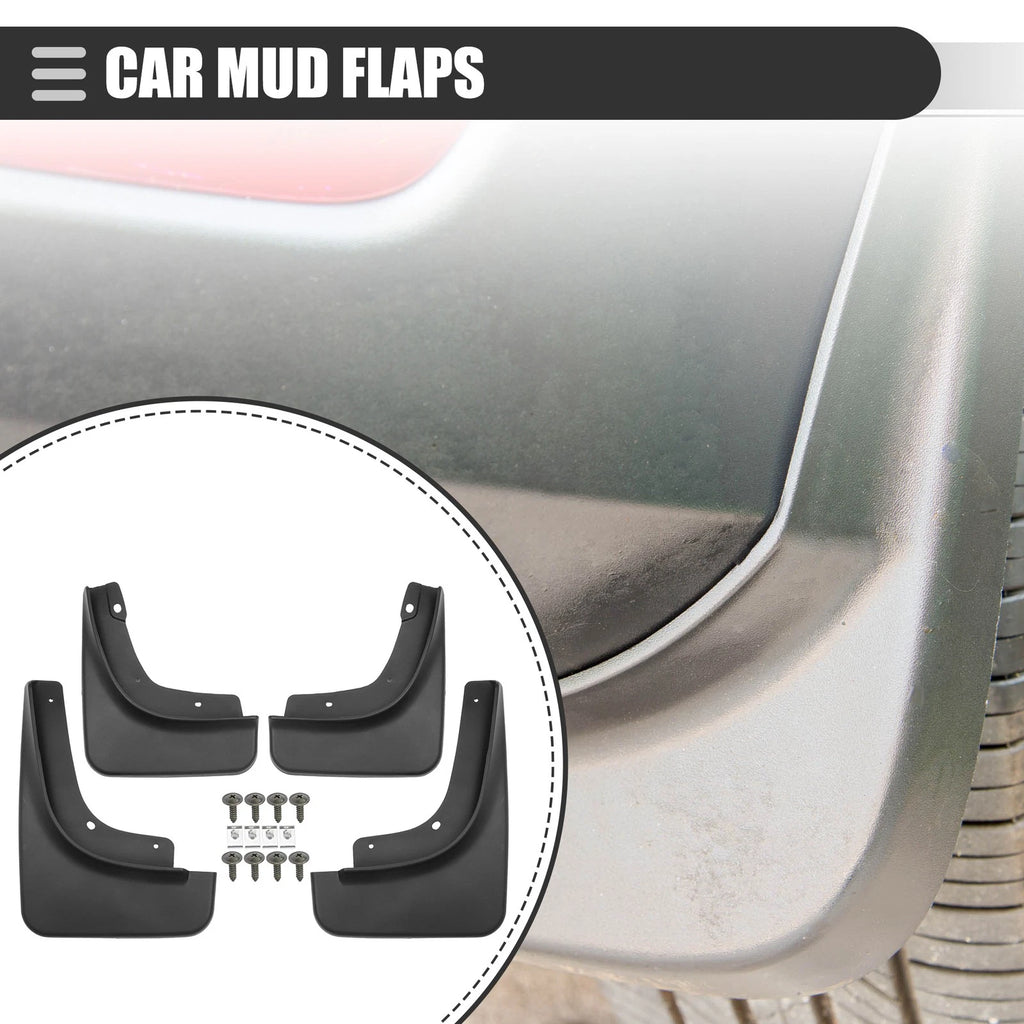 Set of 4 Mud Flaps Splash Guards for Jeep Compass (2017–2020)