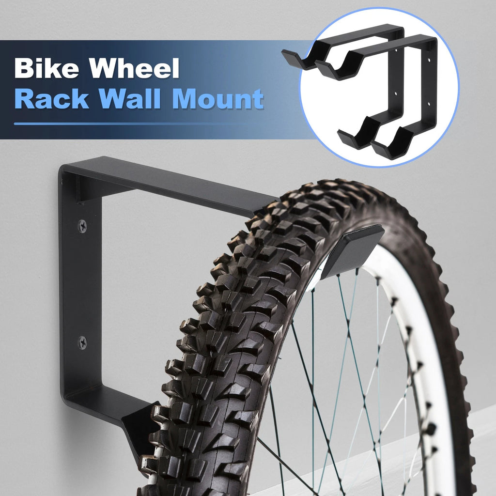 Bike Wheel Rack Wall Mount 2 Pack for Universal Use (Any Check fitment before purchase)
