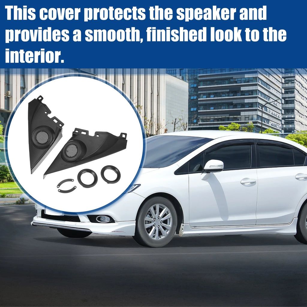 Door Tweeter Speaker Panel Cover Trim Pair for Honda Civic (2016–2019)