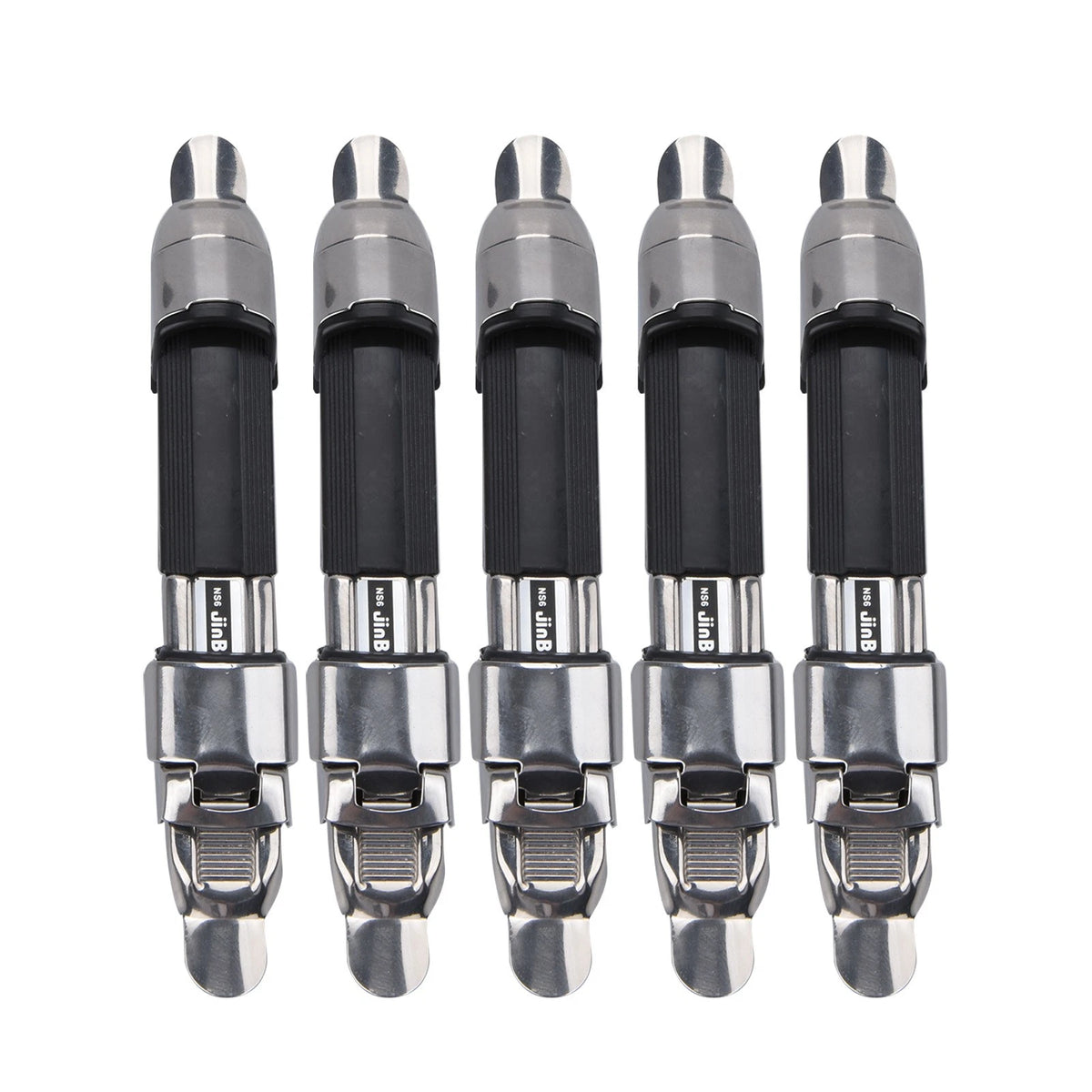 5 Pcs Stainless Steel Adjustable Fishing Rod Reel Seats