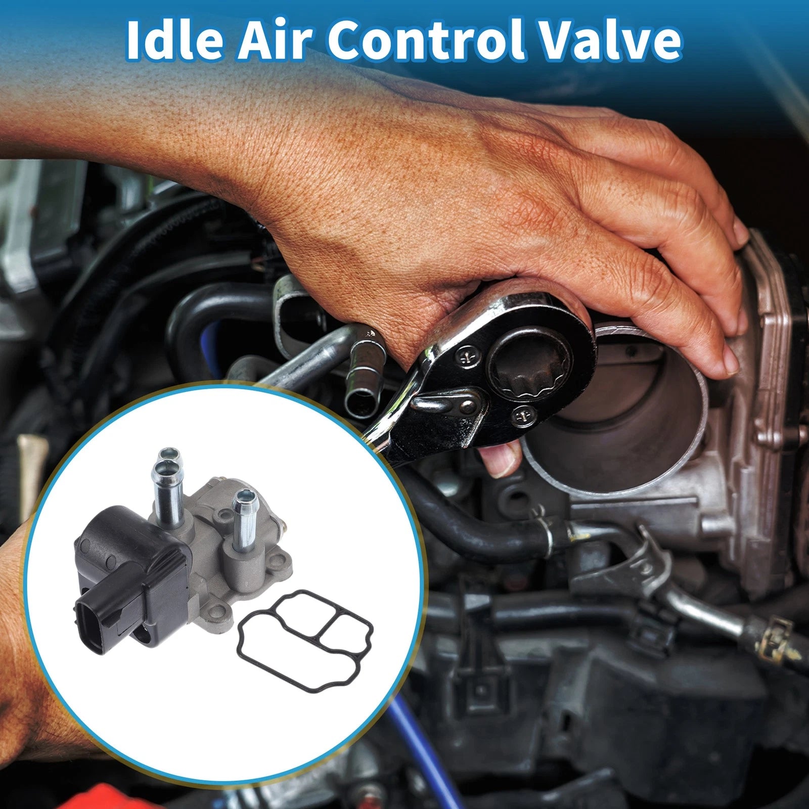 Idle Air Control Valve Replacement for Toyota RAV4 (1998–2000) IACV Motor