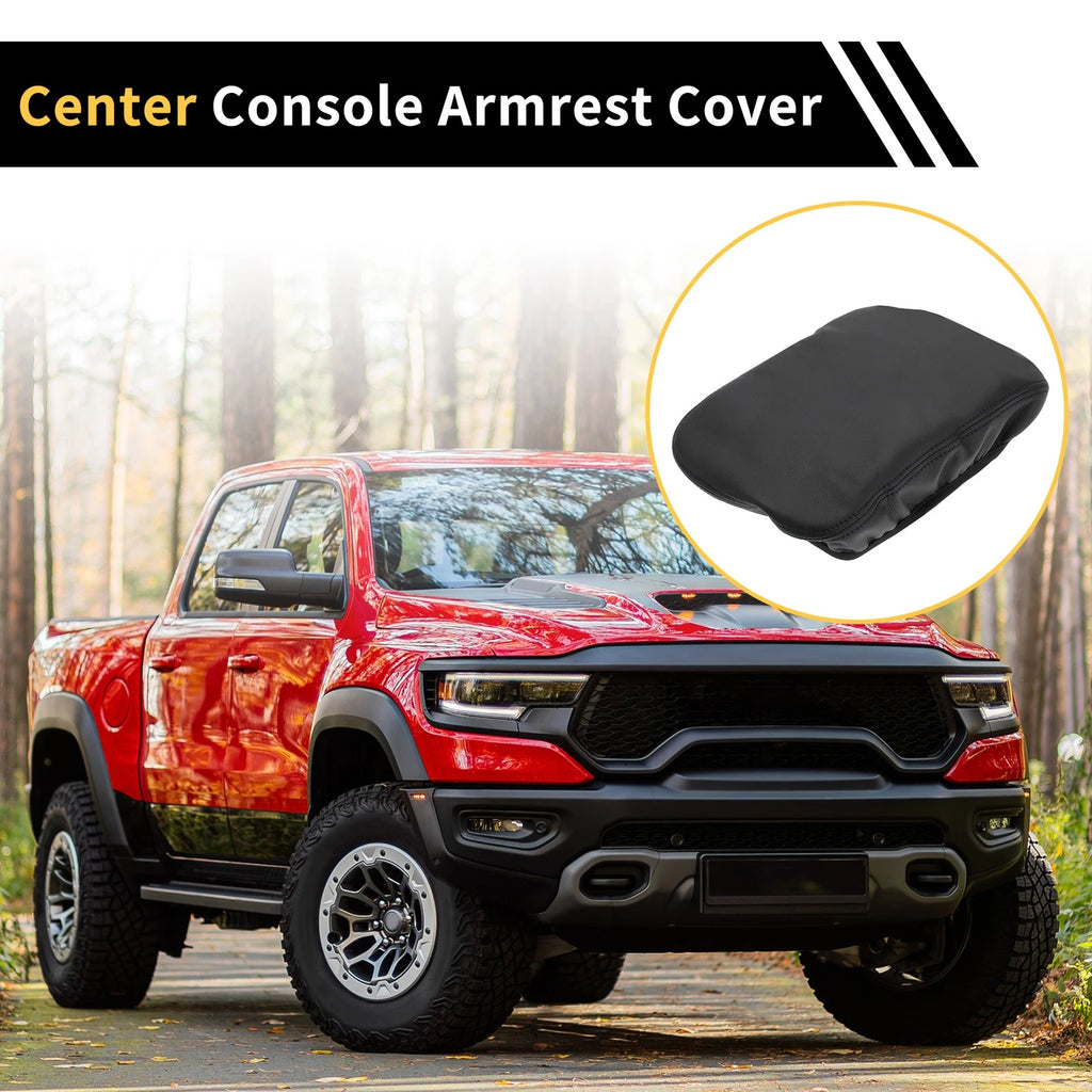 Center Console Cover for GMC Canyon Microfiber Leather Anti-Scratch Black (2004–2012)