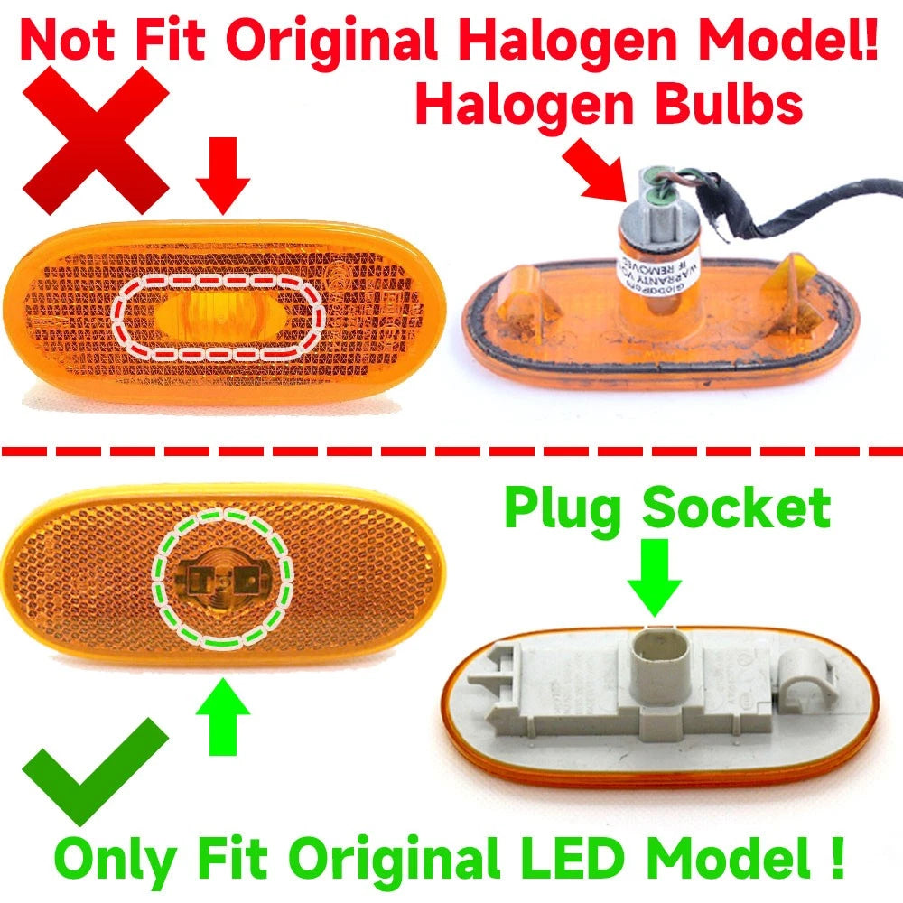 6X Side Marker Indicator Parking Lights for Volkswagen Crafter (2006–2016)