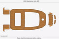EVA Foam Teak Deck Flooring Cockpit Pads for Quicksilver Activ 505 (2023)