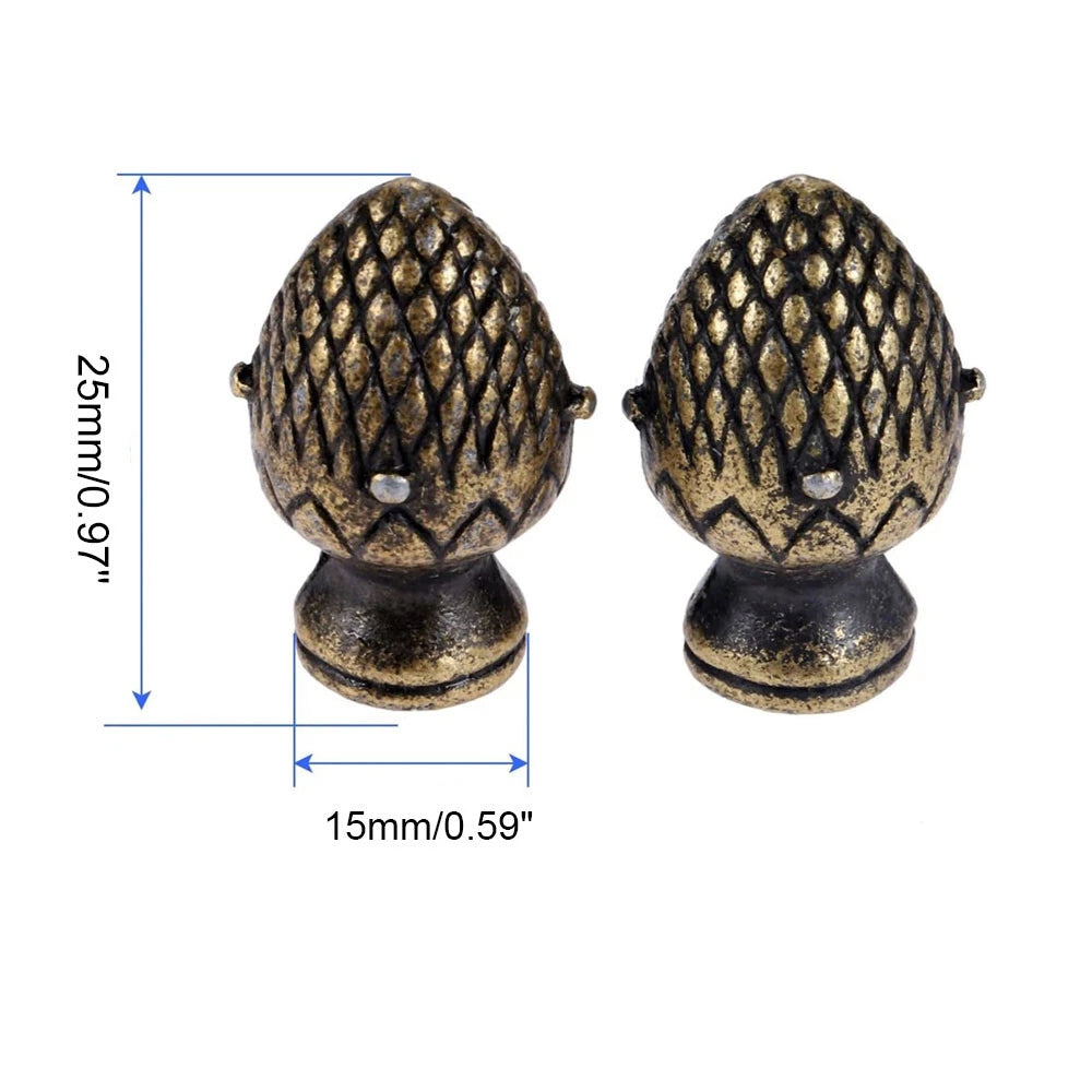 Set of 4 Strawberry Shape Door Pull Handles for Jewelry Box Drawer Cabinet