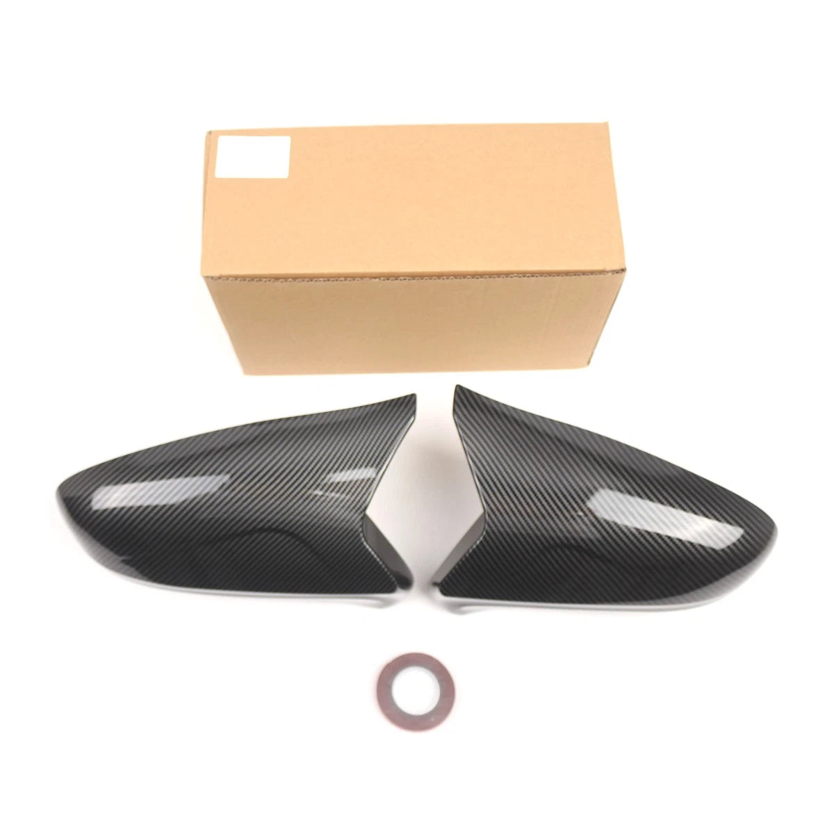 Pair Carbon Look Side Mirror Cover Caps for Lexus IS250/IS350 (2006–2012)