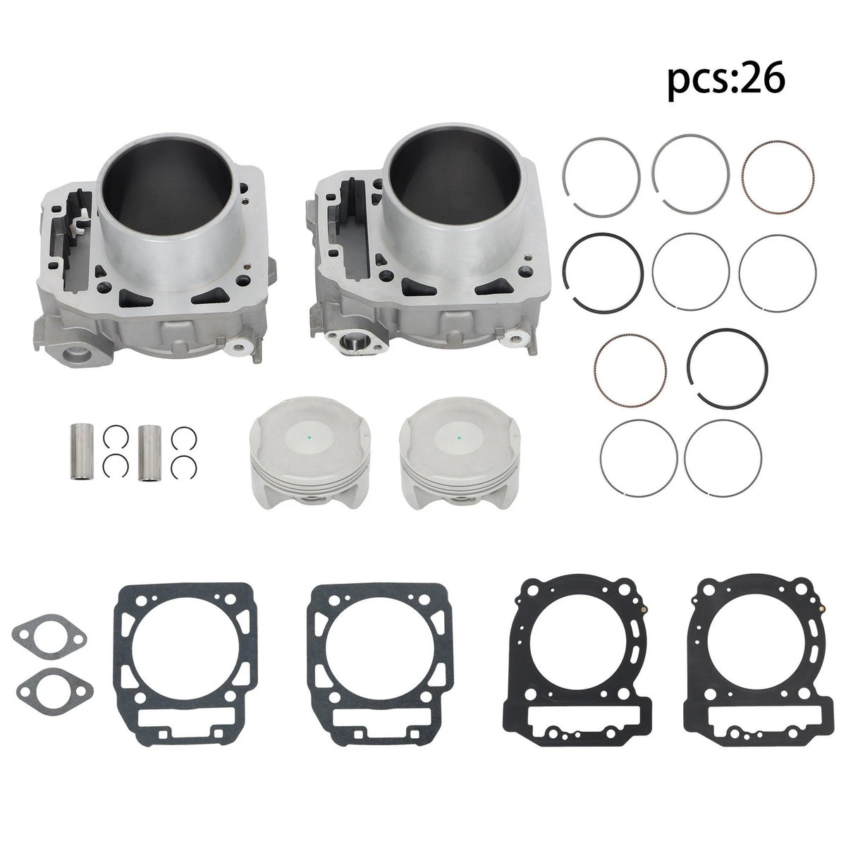 Top End Cylinder Piston Gaskets Kit for Can-Am 1000 6X6 (2014–2020) 420413116