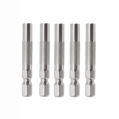 Set of 5 Hex 6.35mm 1/4" Insert Socket Holders for Electric Screwdrivers