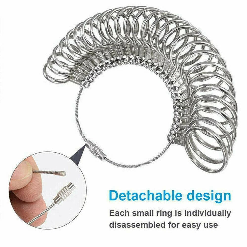Metal Ring Sizer Mandrel for UK Standard Ring Measurement