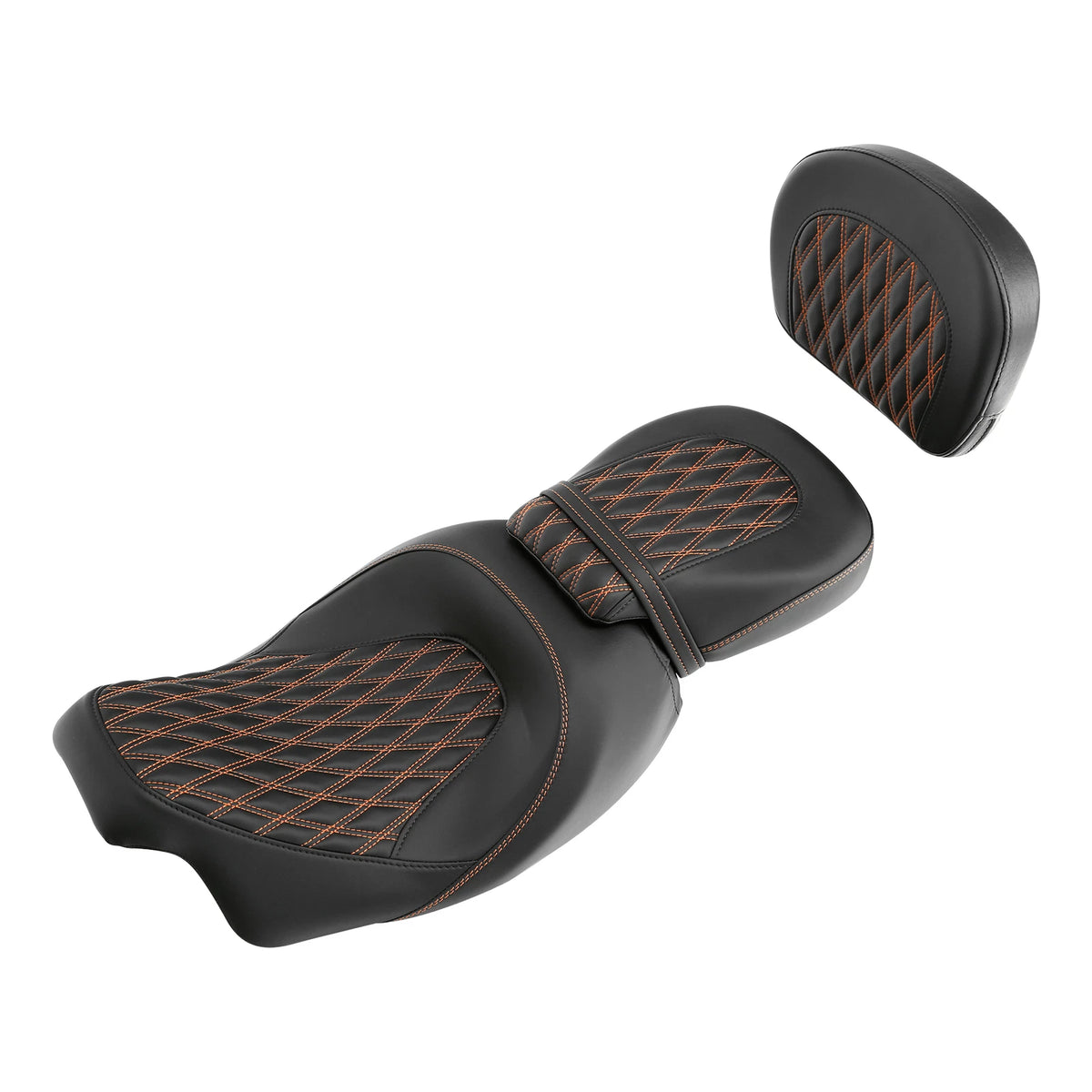 Rider Passenger Seats & Backrest Pad for Harley Touring Road Glide (2009–2023)