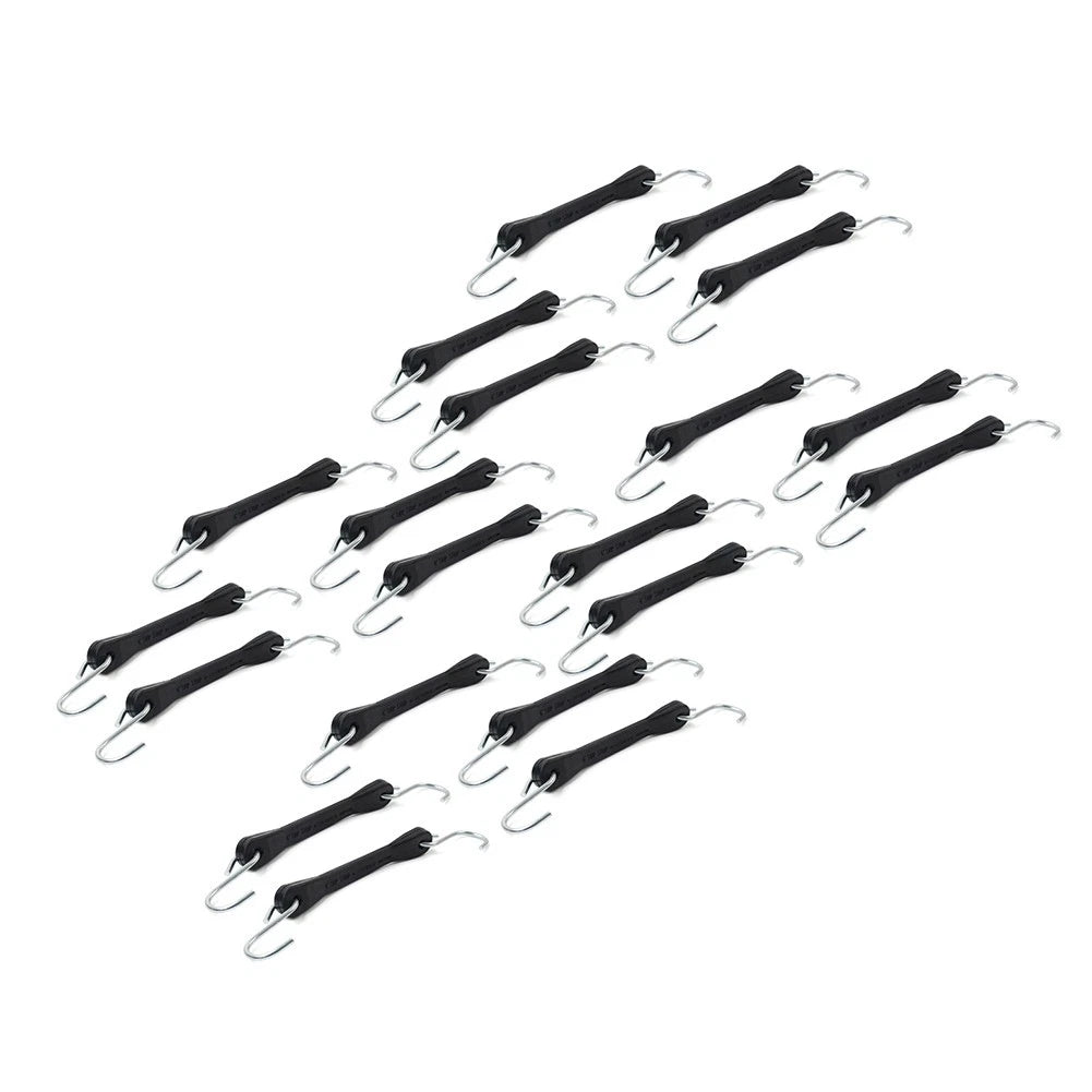 Set of 6 Heavy Duty Rubber Tarp Straps Tie Down Bungee Cords with Hooks