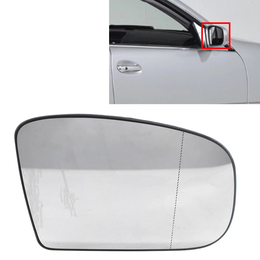 Right Side Wing Mirror Glass Wide Angle Heated for Mercedes S55 (2001–2003)