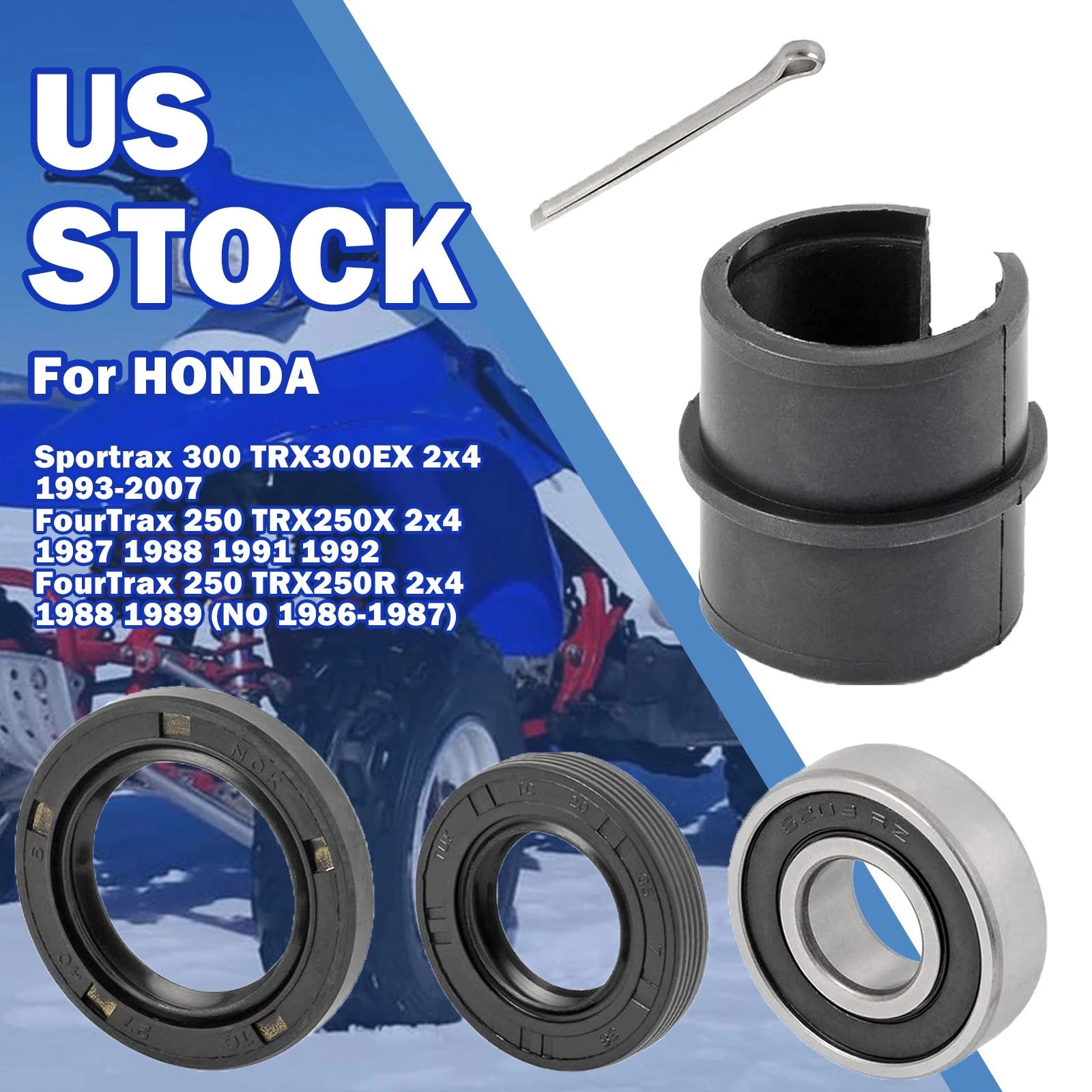 Steering Stem Bearing Seal Kit for Honda FourTrax 250 TRX250R (1988–1989)