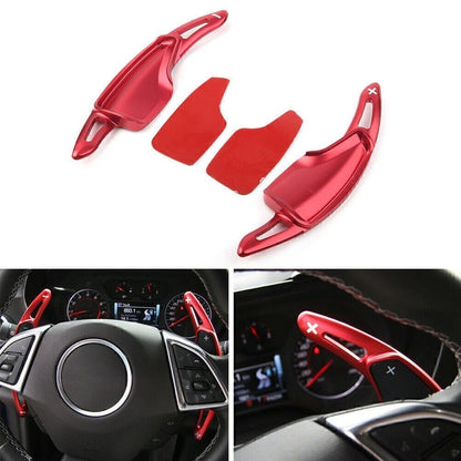 Steering Wheel Shift Paddle Shifter Extension for Chevrolet Camaro (2016–2018) Red