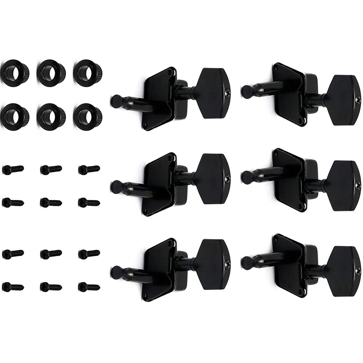 3L3R Half Closed Tuners for Les Paul LP SG ES Guitar (Fit Black)
