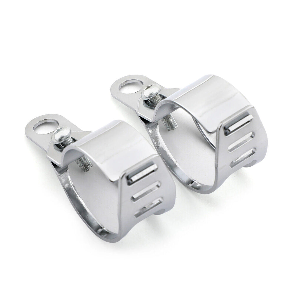 Front Turn Signal Light Bracket Holder for MB (41-51mm, Chrome)