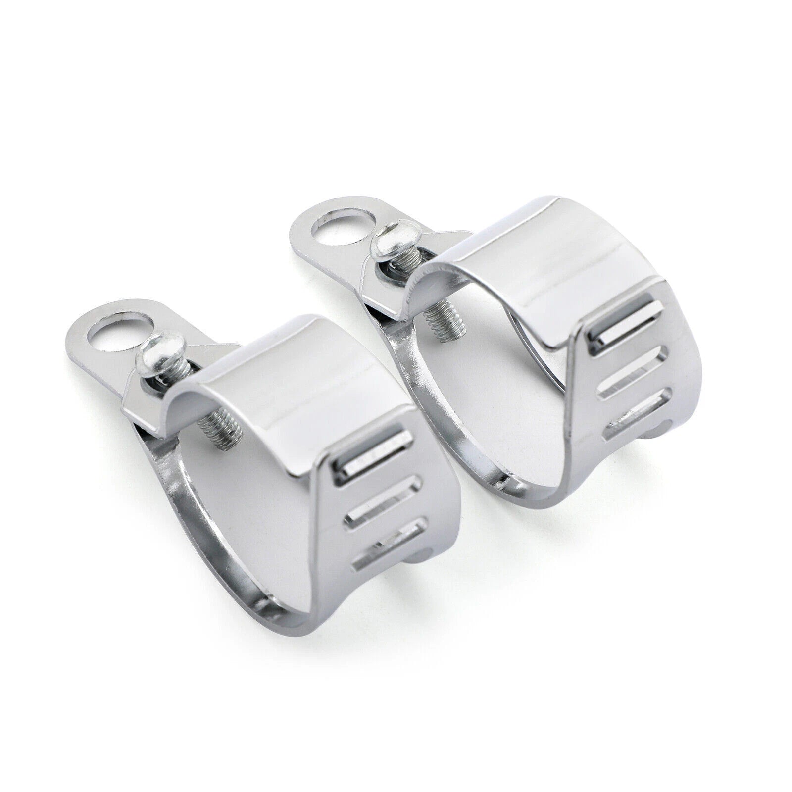 Front Turn Signal Light Bracket Holder for MB (41-51mm, Chrome)