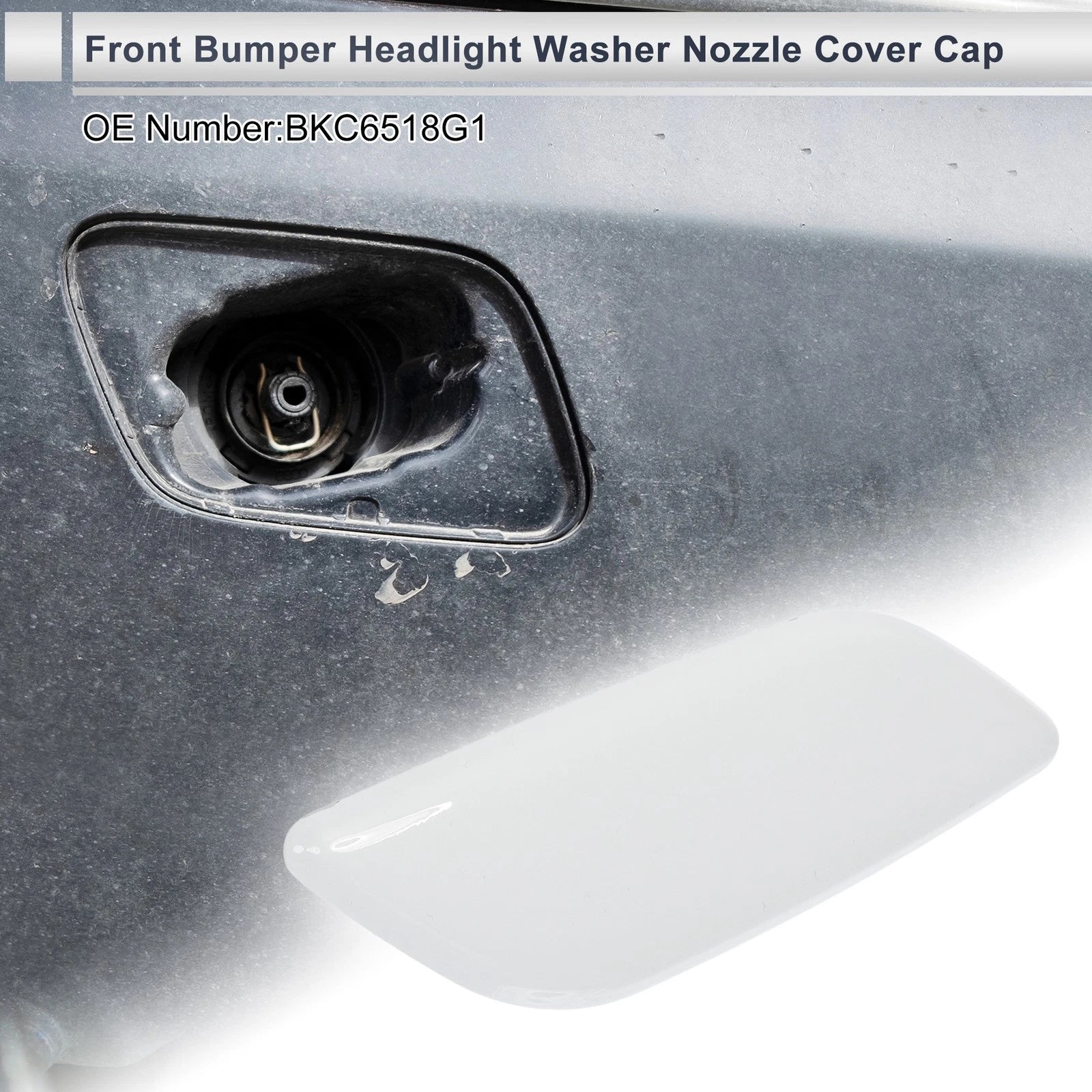 Front Right Headlight Washer Nozzle Cover for Mazda 3 M3 (2014–2018)