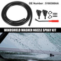 Windshield Washer Nozzle Kit Front 9pcs Replacement for Dodge Caliber (2007–2012)