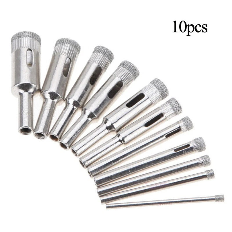 10pcs Core Drill Bits Set 3mm-18mm