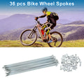 Bicycle Spokes Front Set 183mm Galvanized Carbon Steel for 26 Inch Wheels (—)
