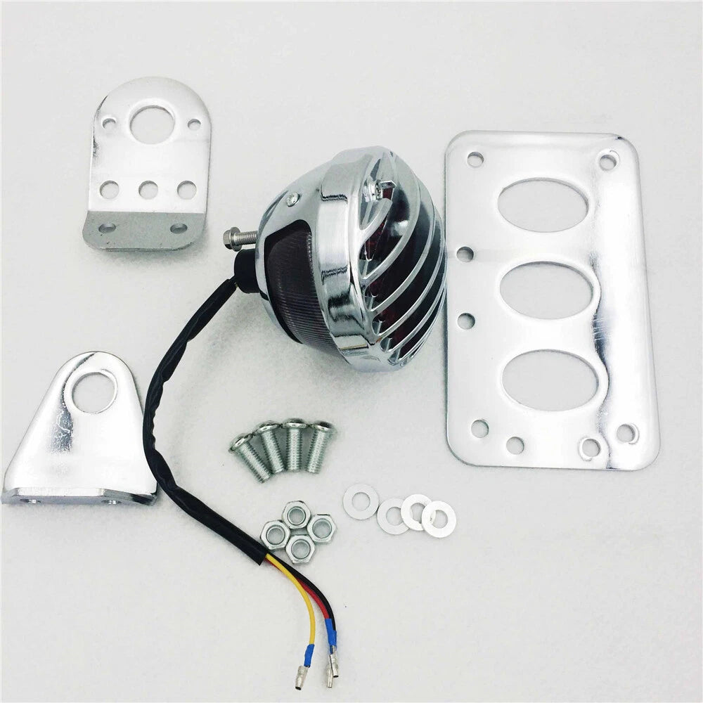 License Plate Bracket with LED Tail Light for Harley Softail