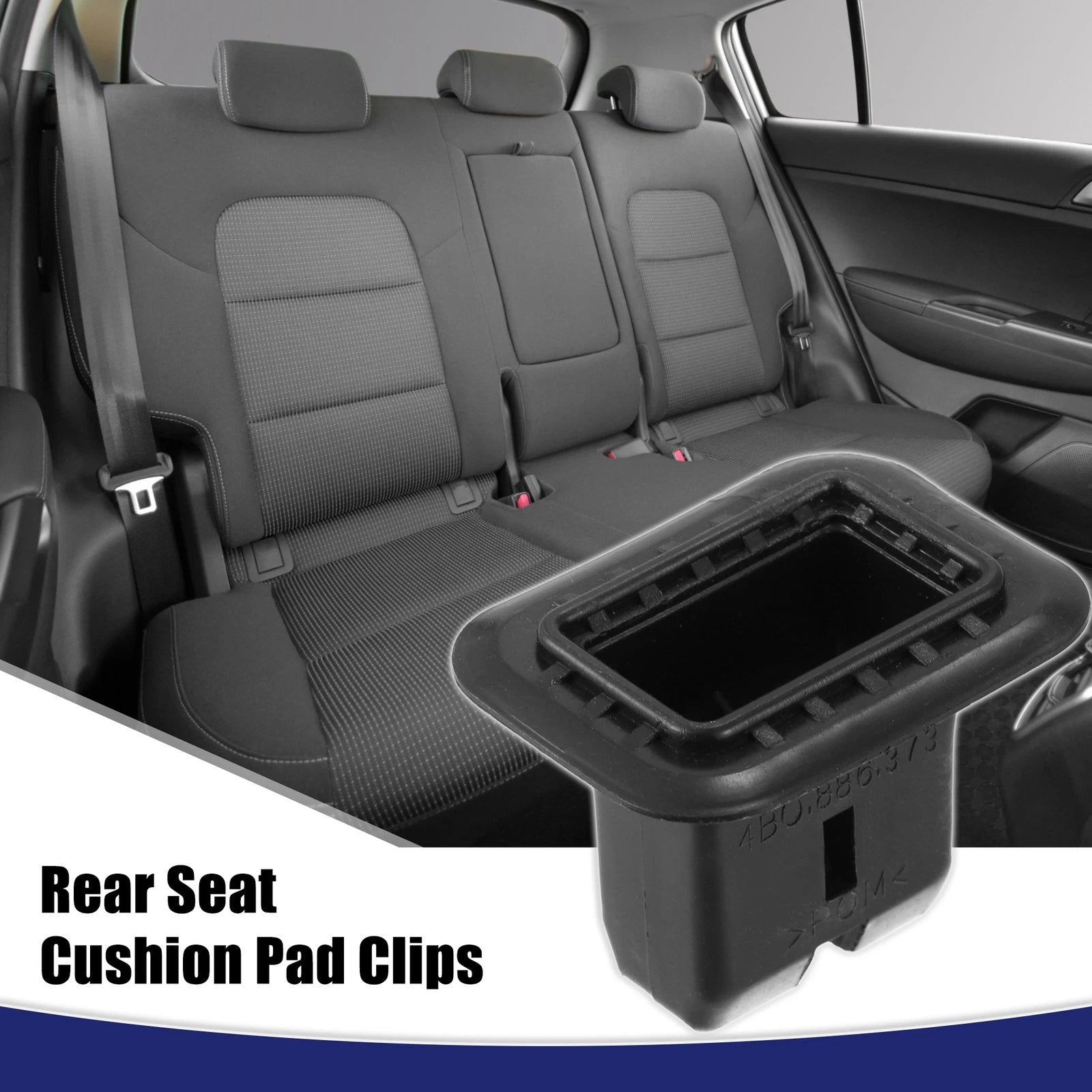 Rear Seat Cushion Pad Clips Set for Audi A4 (2002–2008)