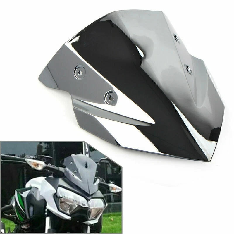 Motorcycle Windshield for Kawasaki Z400 (2018–2022) ABS Plastic Silver