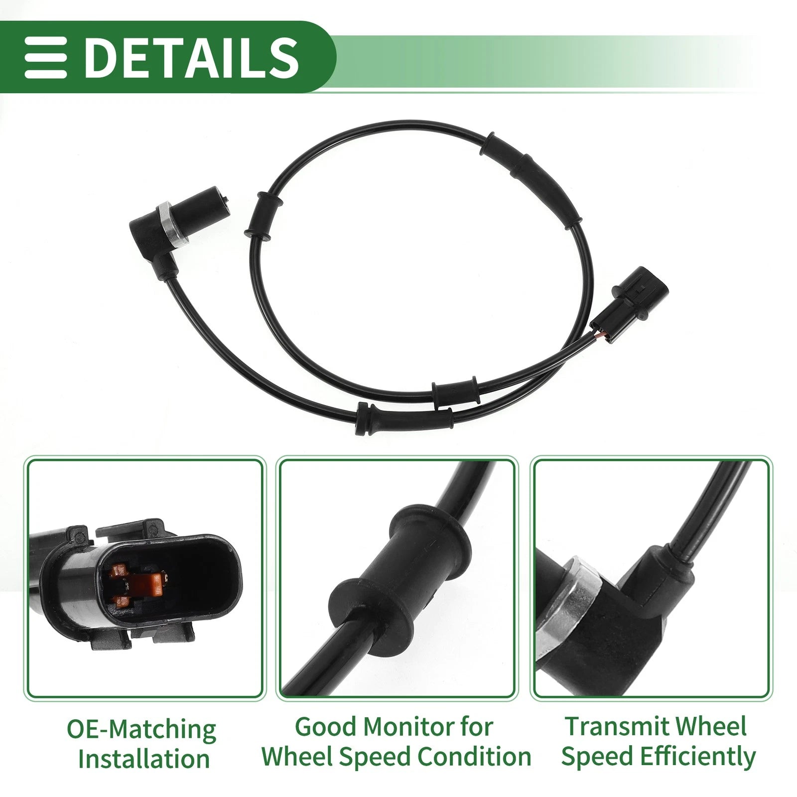 ABS Wheel Speed Sensor No.MR129957 for Mitsubishi Lancer (2000–2007)