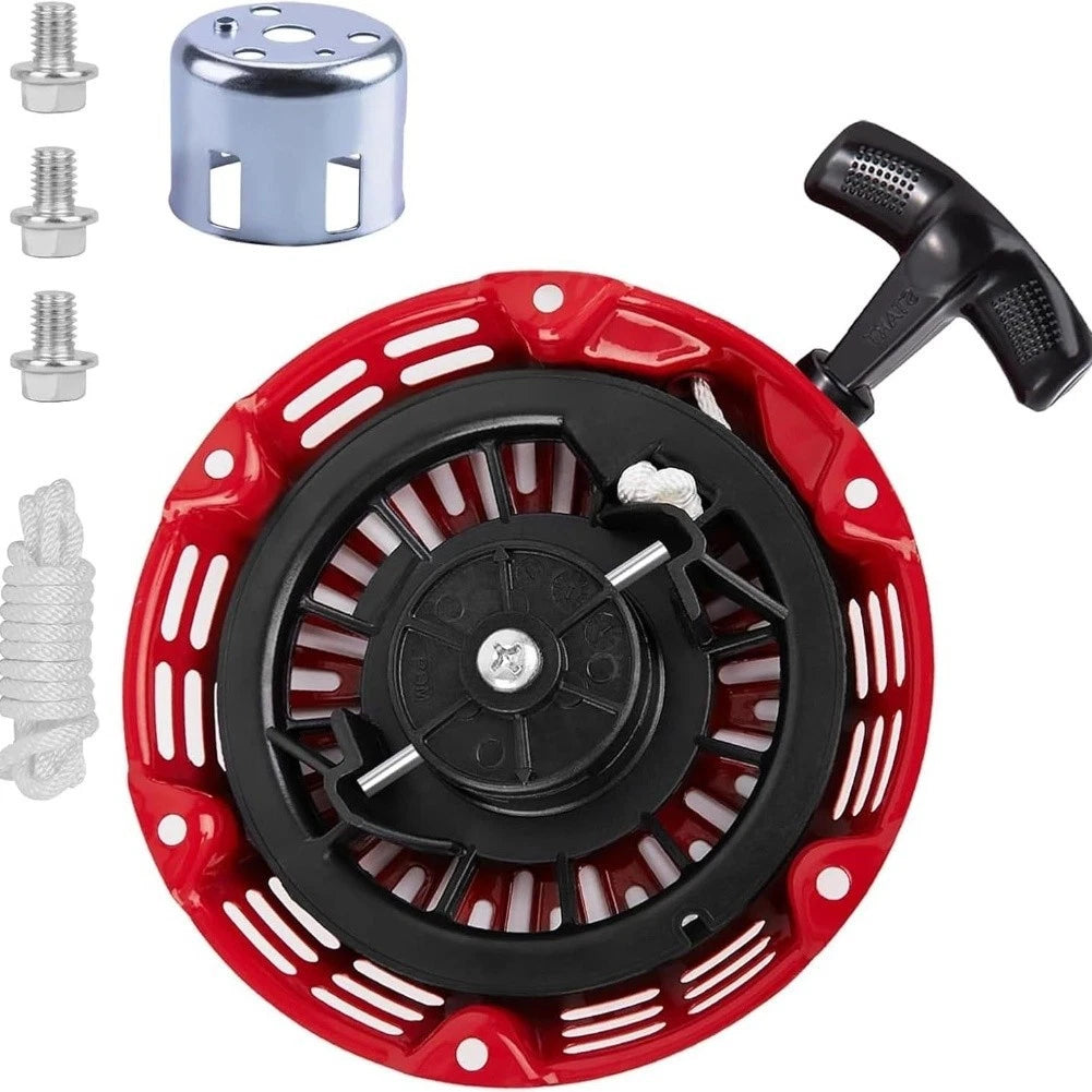 Recoil Starter Cord for Generator (Replacement, Ergonomic PVC Handle)