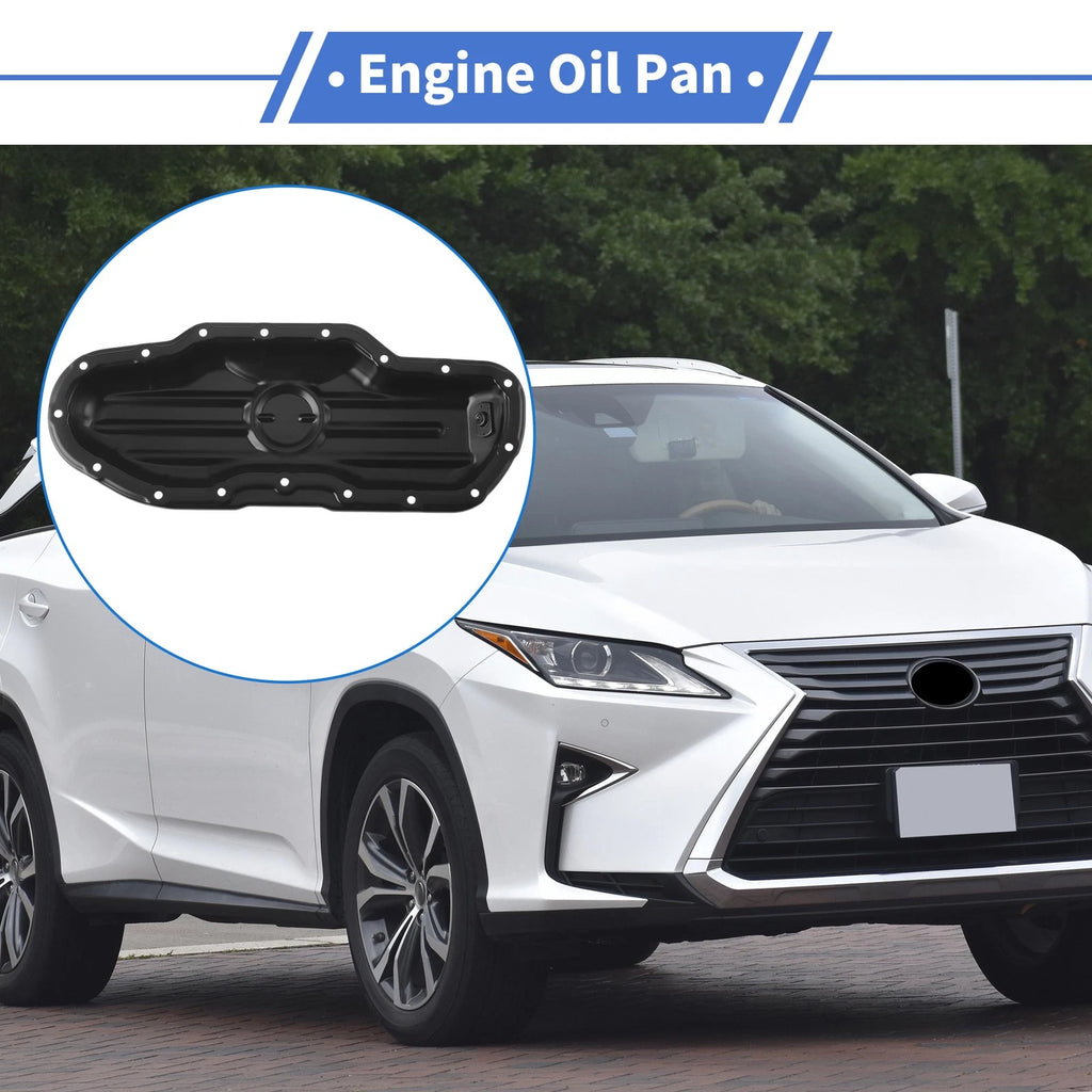 Engine Oil Pan Replacement for Lexus GS300 2006 Aluminum Alloy Black