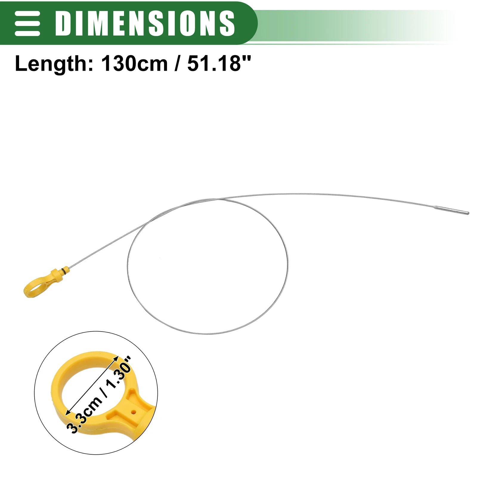Engine Oil Level Indicator Dipstick for Chevrolet Express (2003–2014) Black