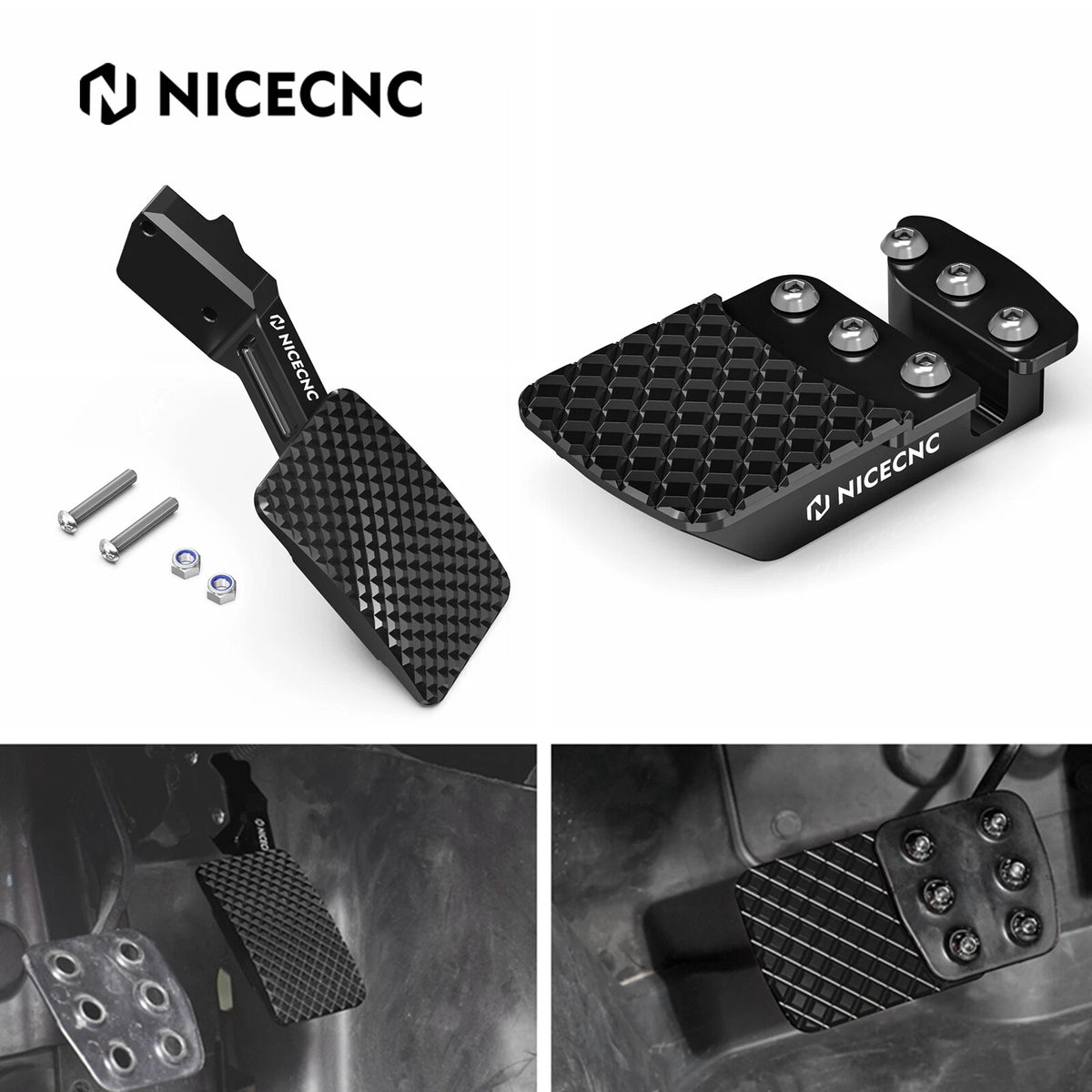 Gas Pedal + Brake Pedal Extender for Can-Am Maverick X3 (2017–2023)